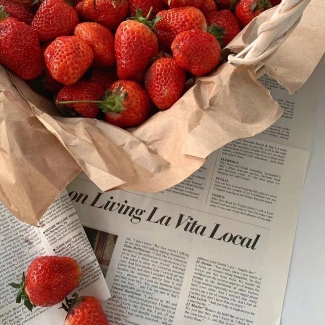 朋友圈背景图|草莓向