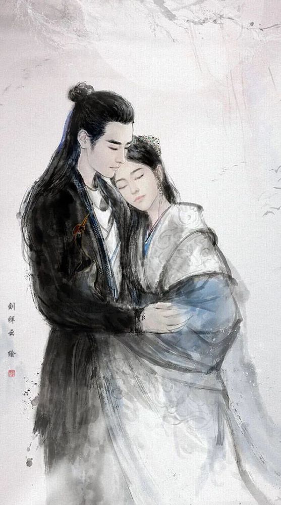 云画流年水墨风插画