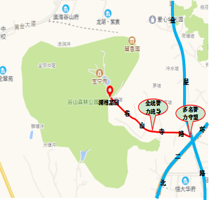 安排铁骑巡逻及时处置拥堵和事故;当谷山寺路拥堵时,将进入陵园的南往