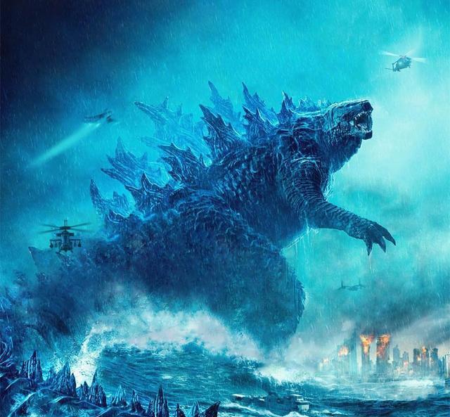 金刚打不过哥斯拉水中交锋差点被淹死就算手拿一把斧头也输了