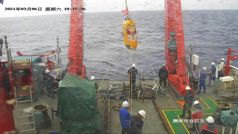 7709米哈工程悟空号创中国auv潜深新纪录