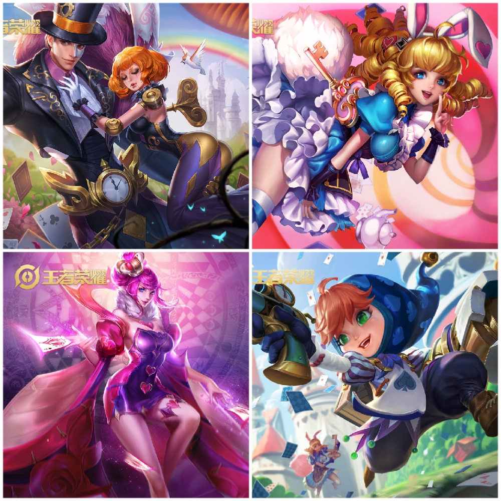 在背景故事里能串连到鲁班的黑桃队长,芈月的红桃皇后,妲己的仙境