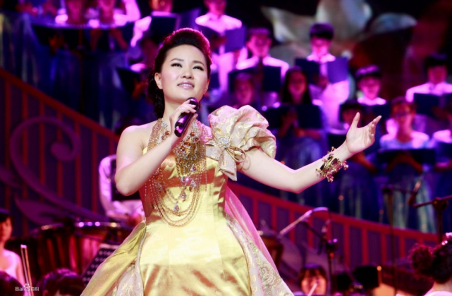 多次获得了国家级重要的声乐金奖,而且她的代表作《领航中国》,《篮板