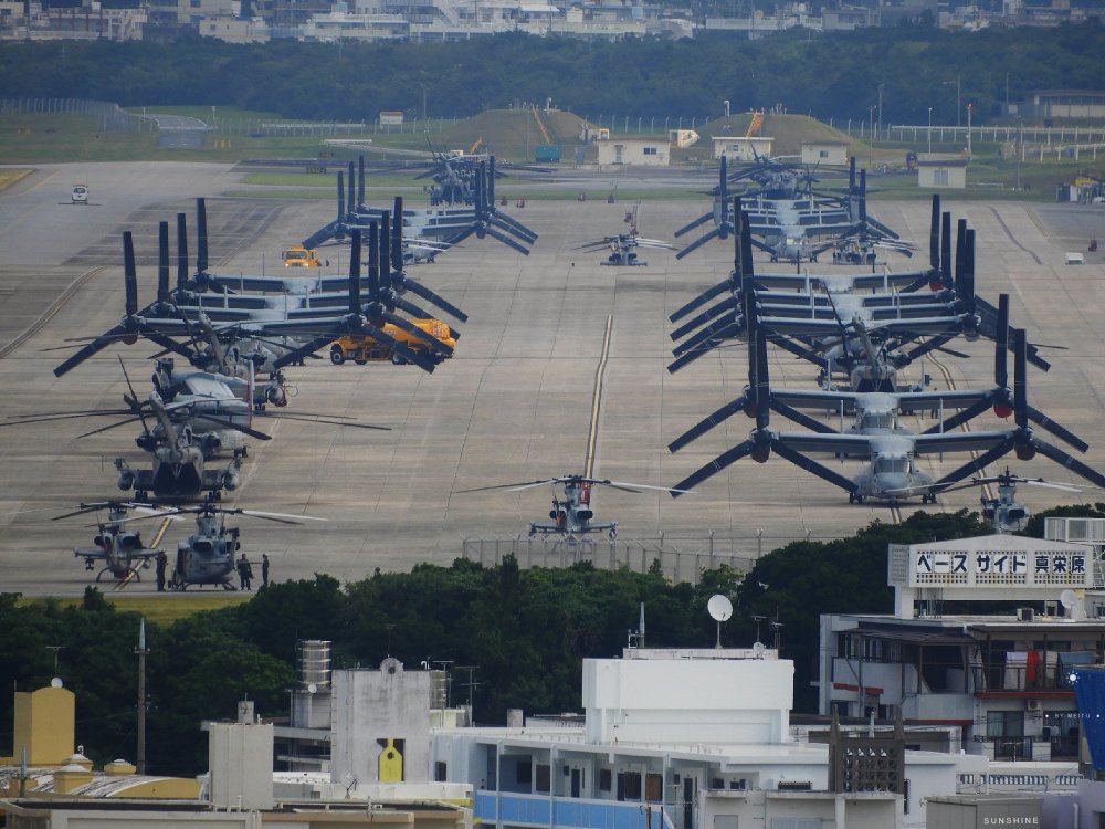 日本冲绳基地图片