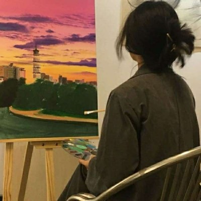 ins女生背影头像