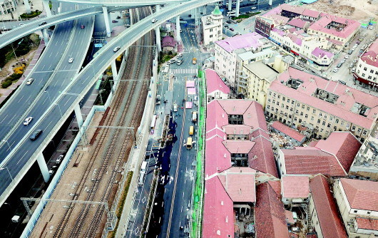 改造后的济南路即将亮相看青岛百年老街巨变