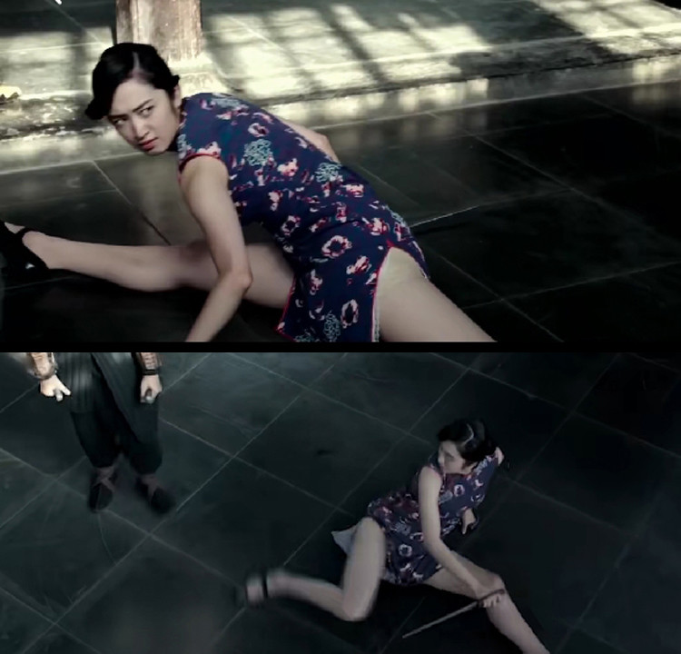 师父中美女穿短旗袍决斗大秀美腿是亮点还是败笔