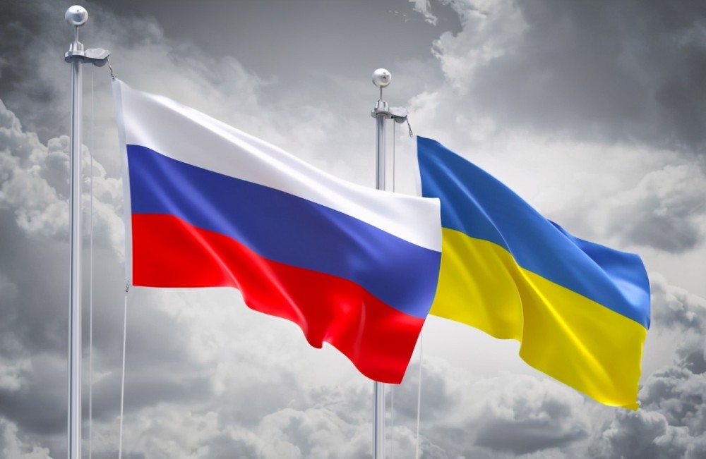 北约乌克兰旗帜图片