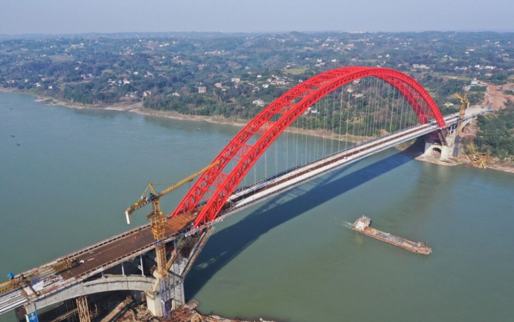 泸州蓝田长江大桥图片