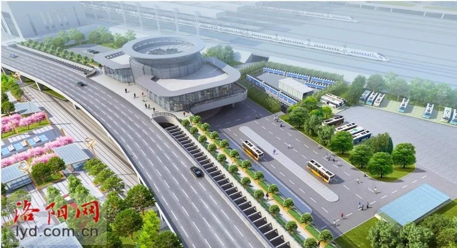 洛阳龙门站综合交通枢纽换乘中心建成_腾讯新闻