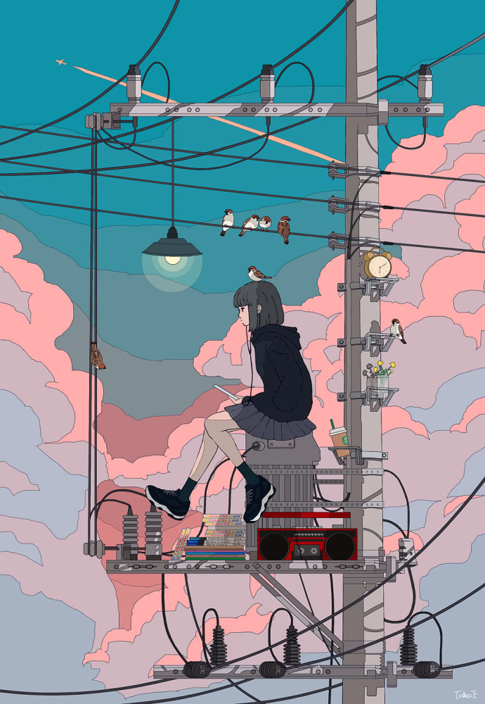 p站画师トーコ作品画风超好看爱死了