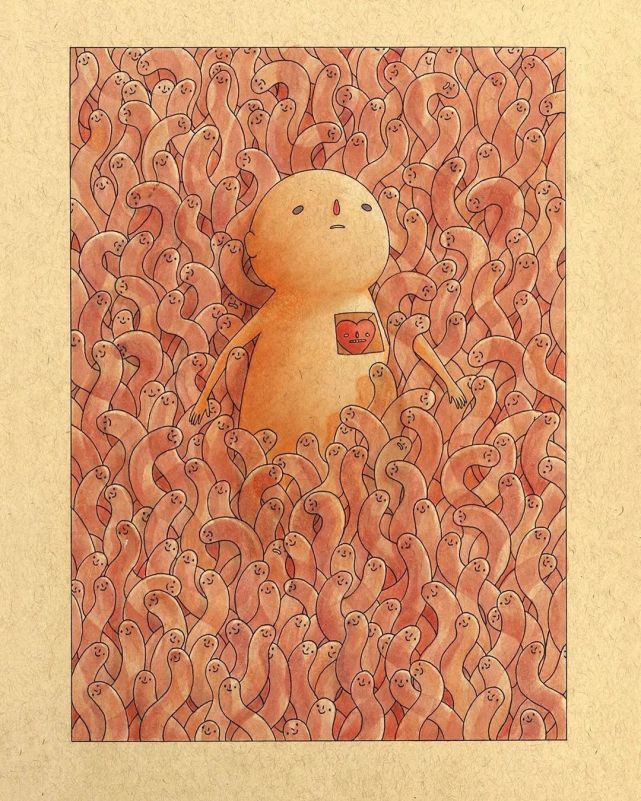 插画施怪诞的幽独星人费莉西亚乔feliciachiao