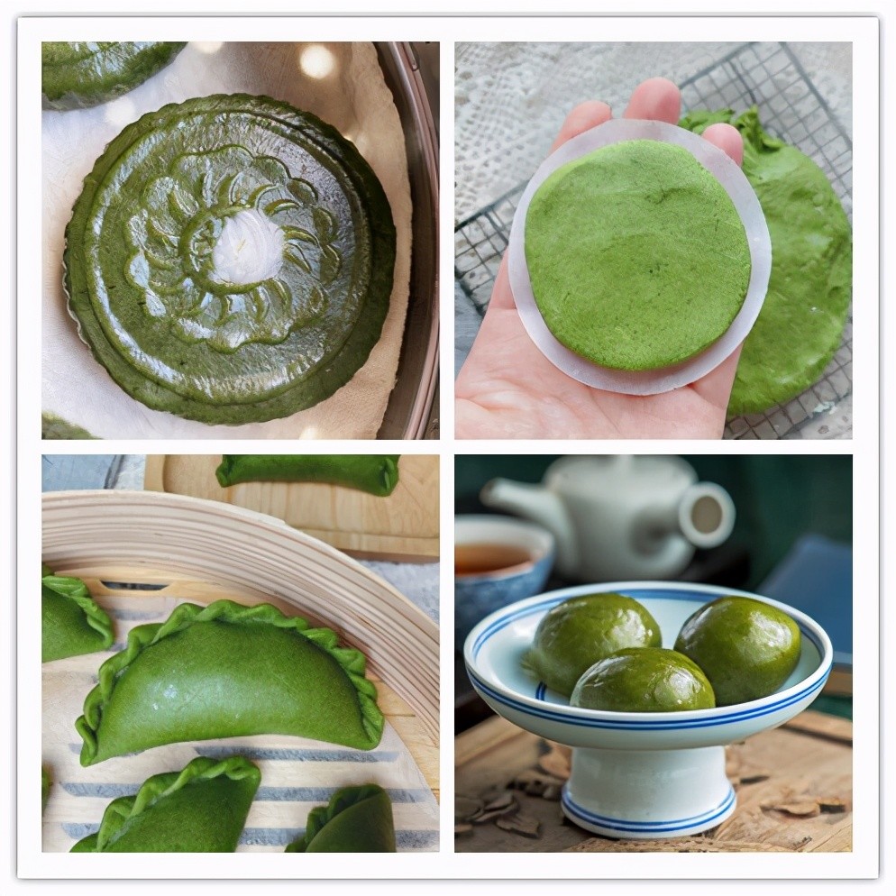 分享4种不同青团的做法,"团,饺,馃,粑粑",都是经典的味道_腾讯新闻