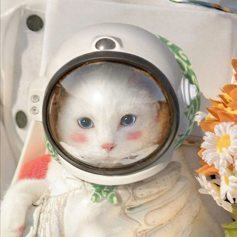 仙女头像第88期太空猫咪情侣头像你爱我我也爱你这就足够了