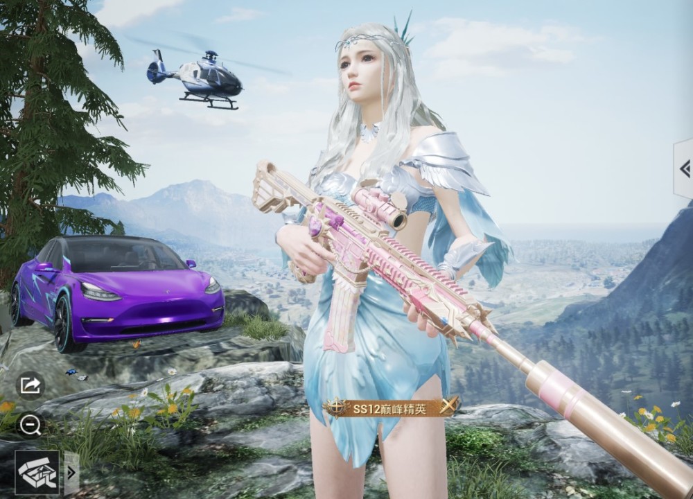 和平精英上线最美泳装打开训练场一看光子又搞了个驼背