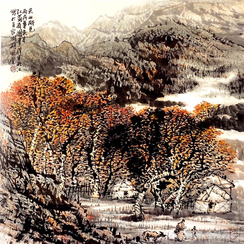 中国美协会员宋新江写意水墨山水画