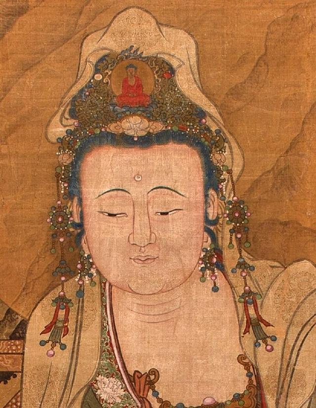 明代的观音画像中出现一只白色鹦鹉,它嘴尖爪利,看着人恐惧