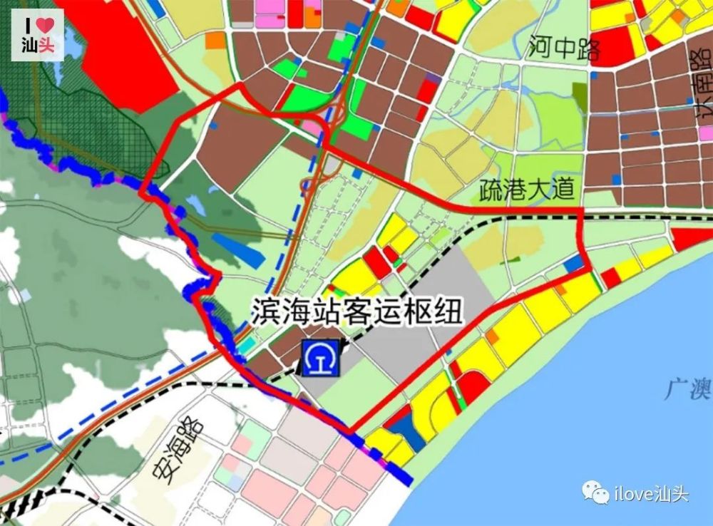 汕頭南新城市中心片區規劃片區僅西北部山區坡度較大,建設難度較高