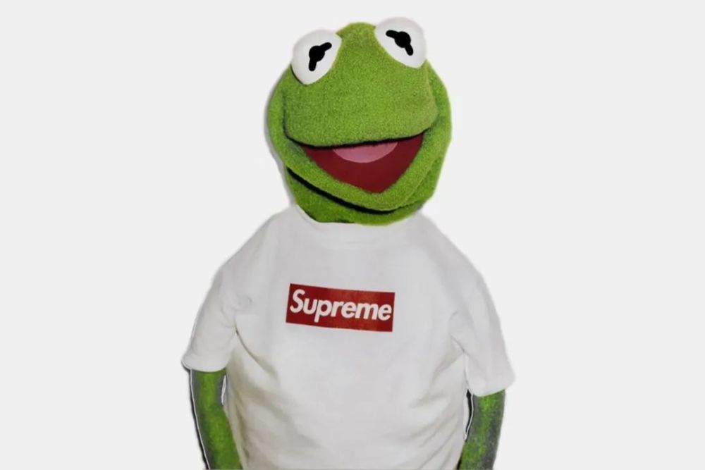 supreme x kermit the frog