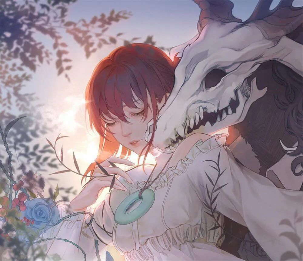 插画师fuwaffie的一组唯美人物同人插画