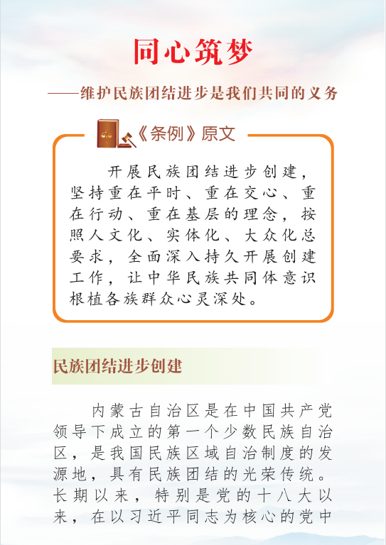 铸牢中华民族共同体意识同心筑梦维护民族团结进步是我们共同的义务