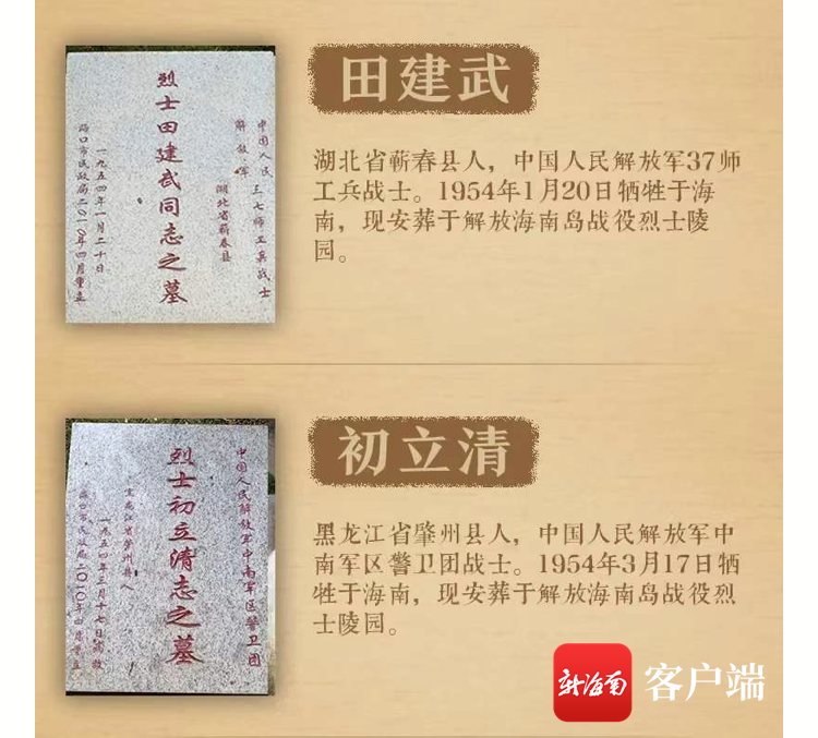 所有人请为这三位在海南牺牲的烈士寻找家人