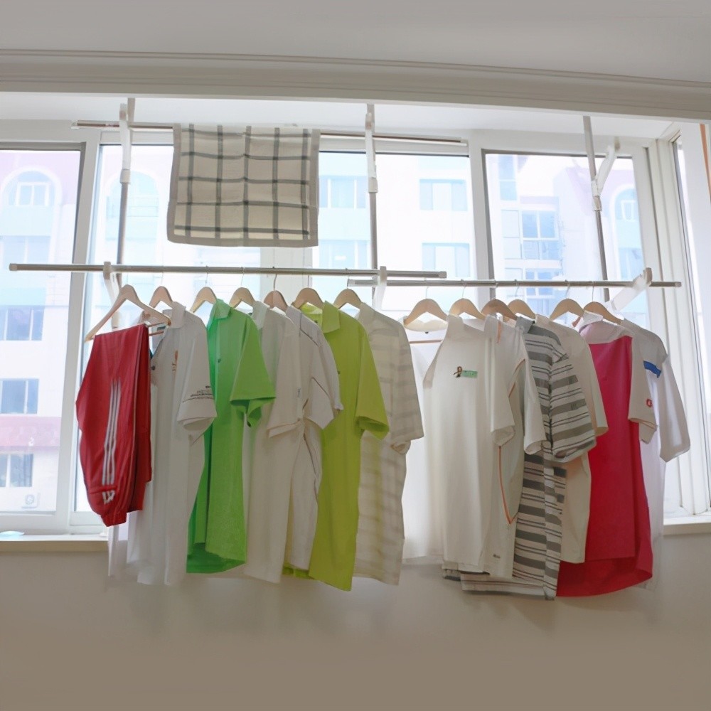 干家政的婆婆教我这样"晾衣服",真先进,拍给大家看看,佩服