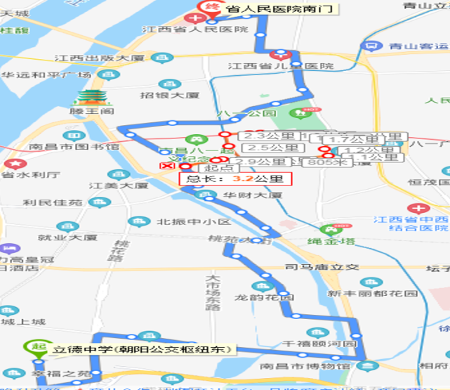 注意南昌沿江北大道施工4月5日起3條公交線路優化調整