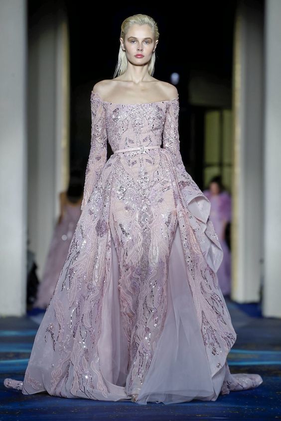 zuhair murad高定秀场:仙女裙奢华优雅,钉珠华丽_腾讯新闻