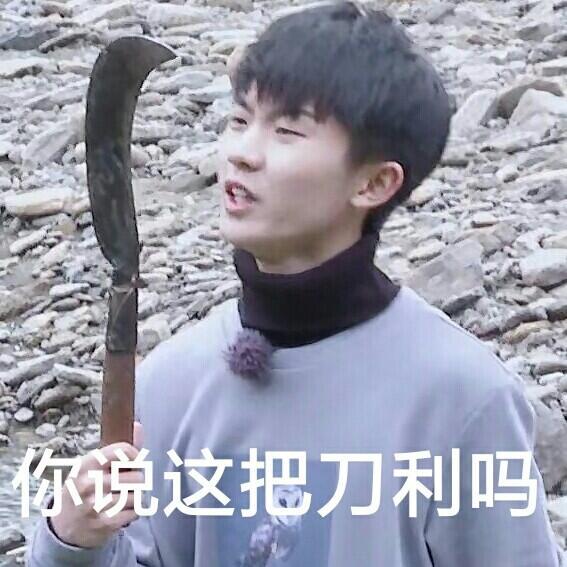 无水印表情包|小马哥:还玩梗?你看这刀利吗?_腾讯新闻