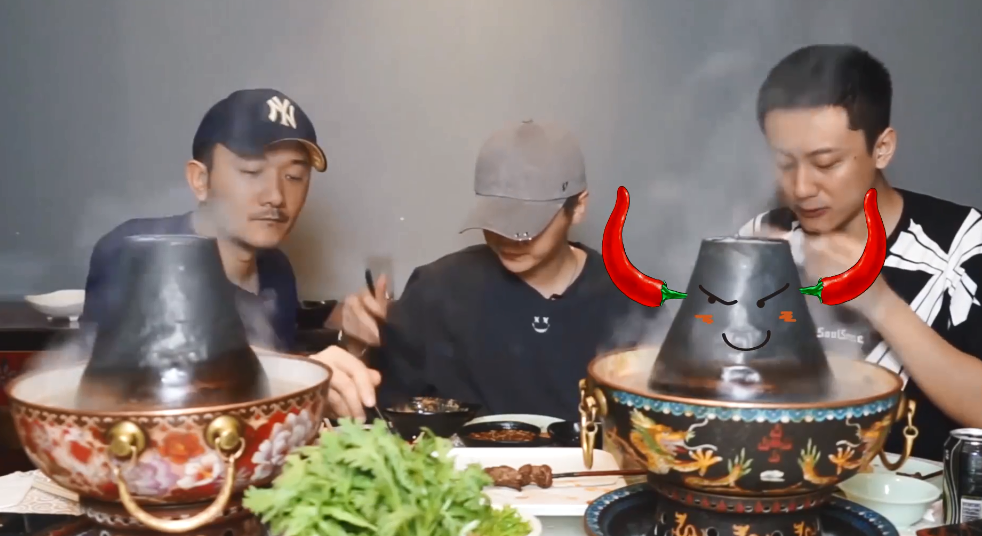 鹿晗三兄弟聚餐吃火锅,杨凯程饭量小还怕辣,小爱苦于身体尿酸高