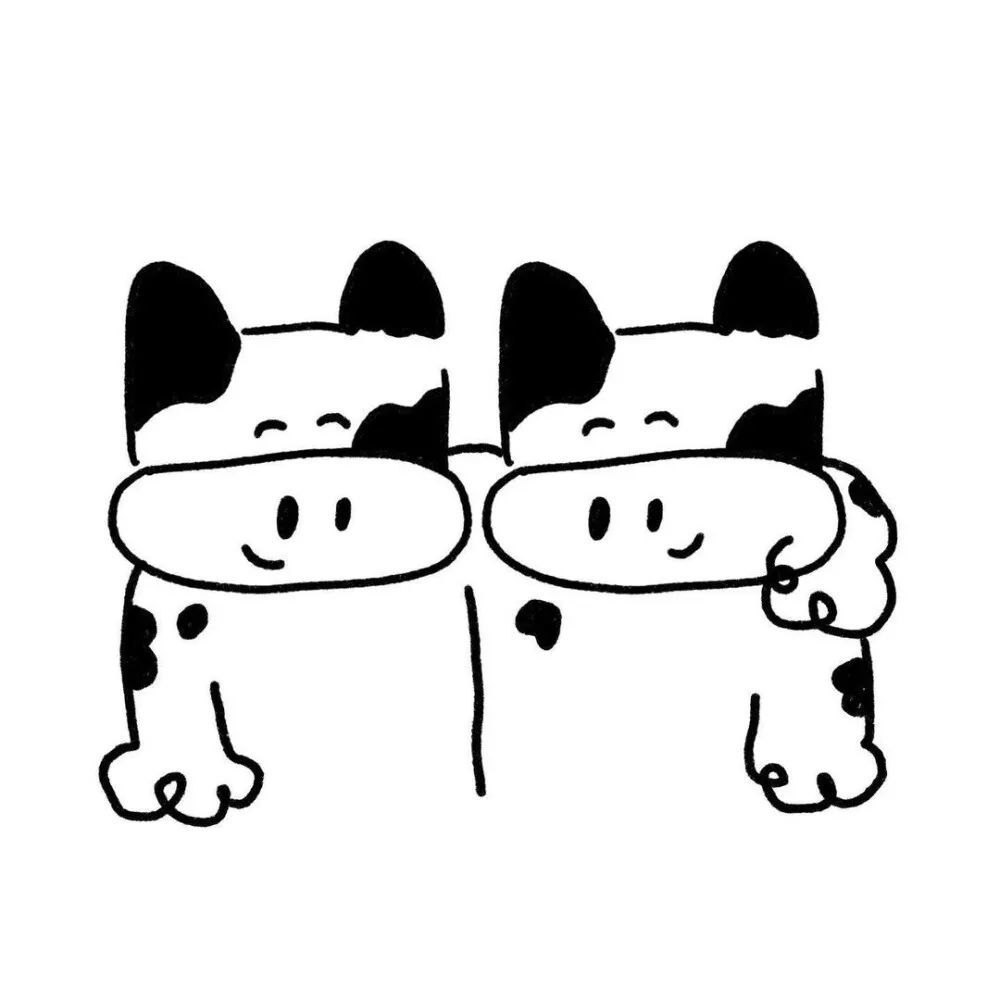 黑白简笔画头像 每天都要开心这句话感觉挺敷衍的_腾讯新闻