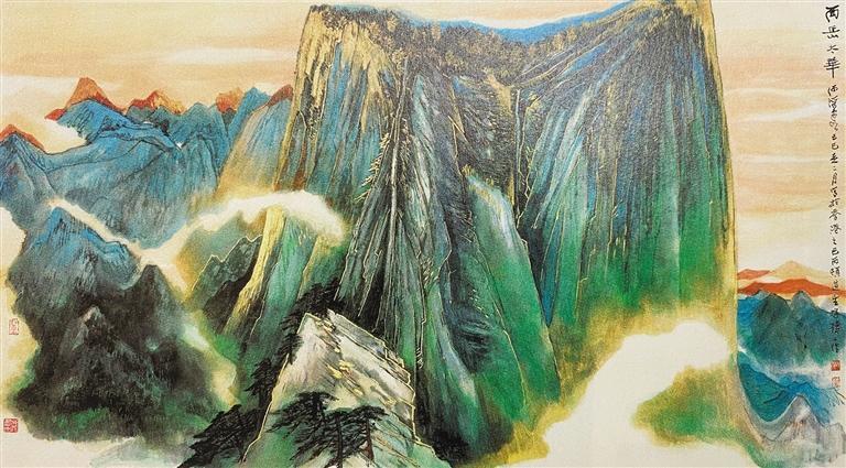 俯仰之间自当追求卓越何海霞讴歌时代的泼彩画家