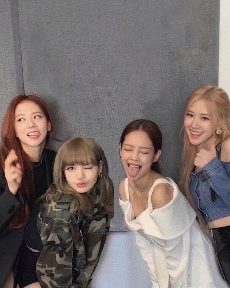 blackpink的春天jennie滋润金智秀好想朴彩英撸狗lisa干嘛