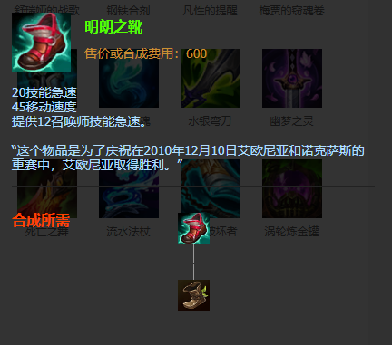 在装备的调整与改动上,我们看到此前备受欢迎的明朗之靴在削弱的行列