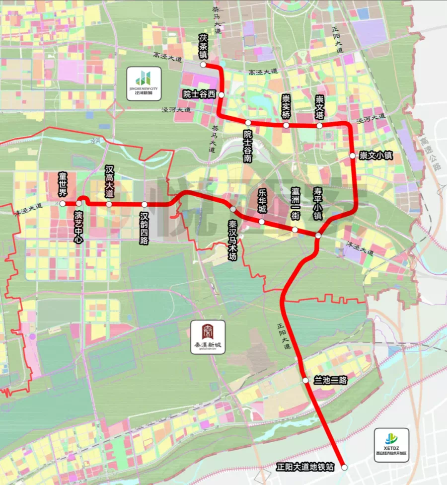 泾河新城智轨专线来了