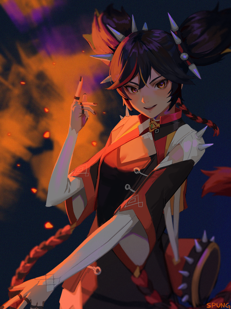 辛焱(同人壁纸)精选:一起来嗨吗?——原神_腾讯新闻