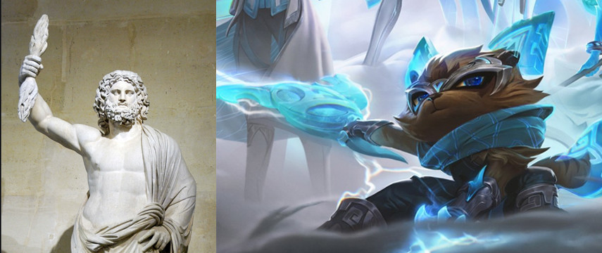 dwg冠军皮肤灵感来源于希腊和罗马神话?凯南代表着宙斯_腾讯新闻