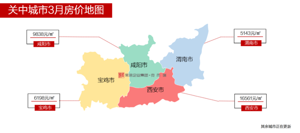房价地图西安3月房价地图