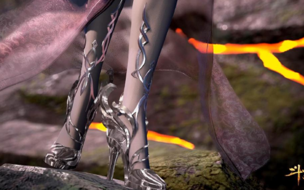 超还原成年小舞水晶鞋,镜面反光花纹精美:就是腿粗穿上会扎腿