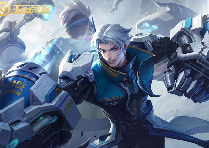 而战令系统中推出的达摩的星际陆战队皮肤是和程咬金的一款勇者皮肤是