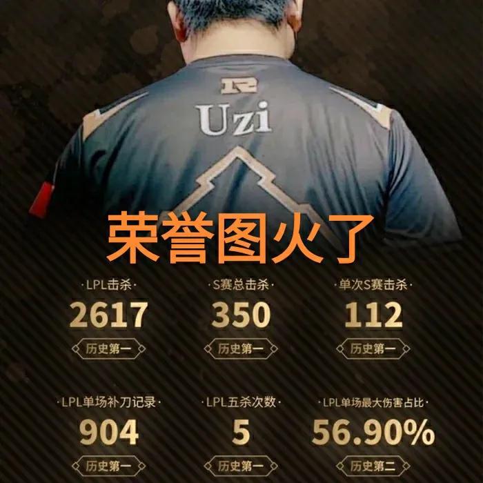 uzi"职业荣誉图"火了,和mlxg连麦解说比赛,依旧是lpl的王者