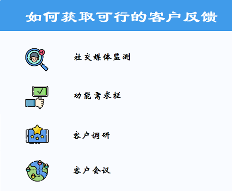 以下是4种最有效的客户反馈获取方法,能够让你收集到可行的数据信息.