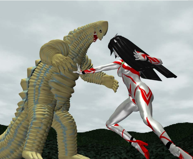 他是十几位奥特曼的皮套演员,好不容易露了脸,导演却不让他说话