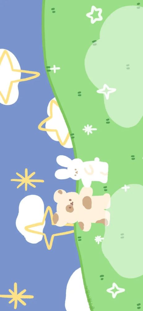 兔熊系列手机壁纸_腾讯新闻