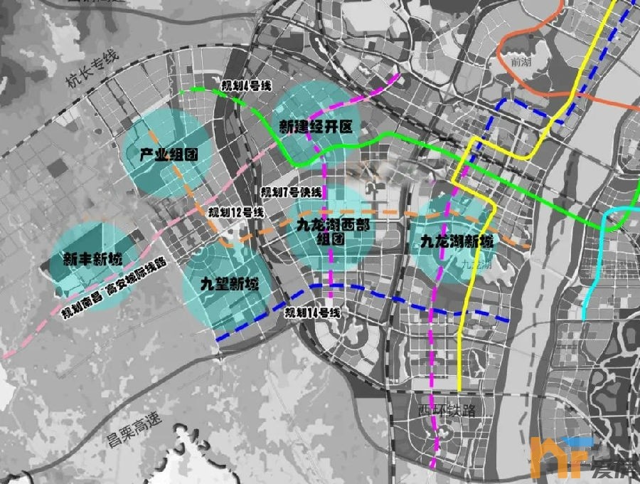 3条地铁规划走向曝光!九龙湖西,九望新城要大爆发?