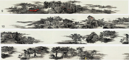 画家杨明学百米长卷《普陀圣境图》局部画家杨明学百米长卷《普陀圣境