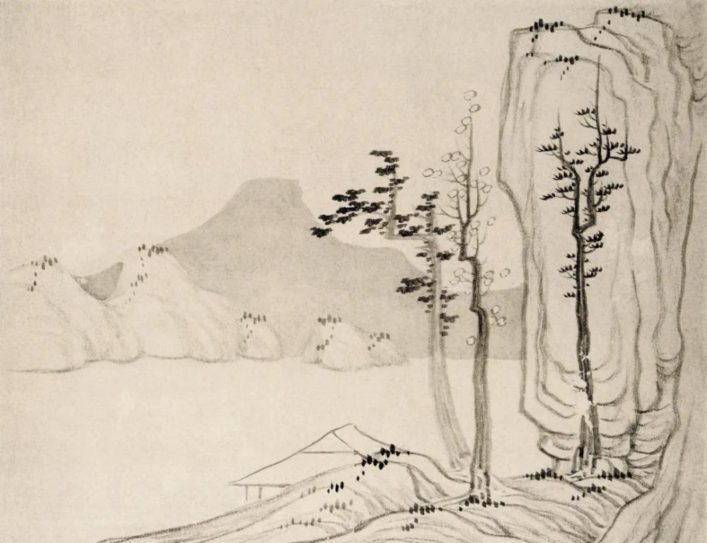 简洁明丽龚贤小品画欣赏