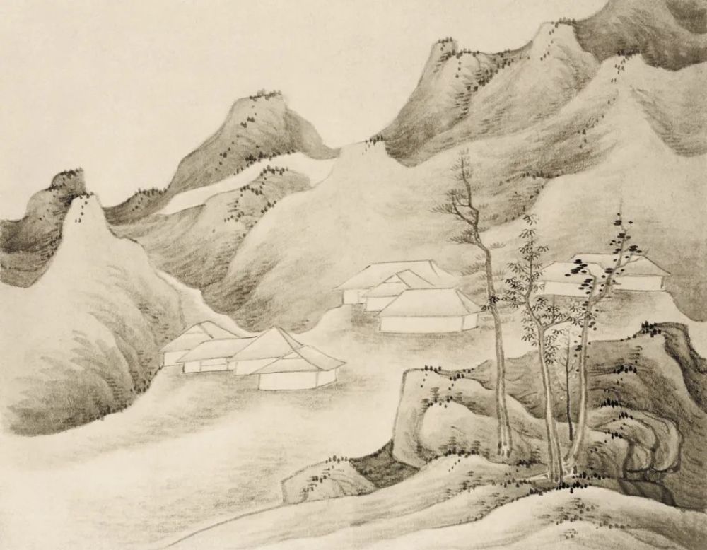 简洁明丽龚贤小品画欣赏