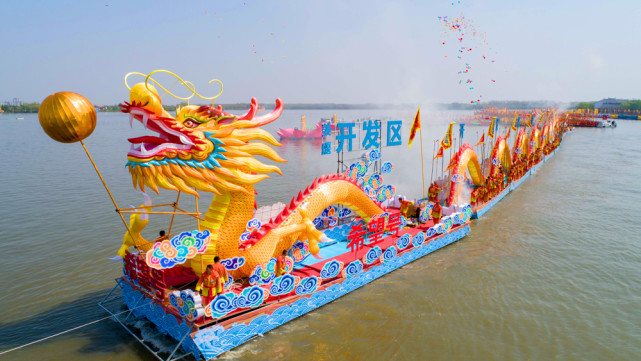 组图江苏泰州2021溱潼会船节开幕